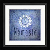 Chakras Yoga Namaste V1 Framed Print