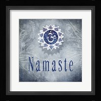 Chakras Yoga Namaste V3 Framed Print