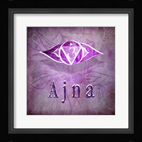 Chakras Yoga Ajna V1 Framed Print