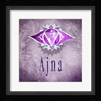 Chakras Yoga Ajna V3 Framed Print