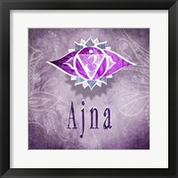 Chakras Yoga Ajna V3 Framed Print