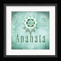 Chakras Yoga Anahata V3 Framed Print