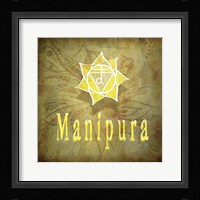 Chakras Yoga Manipura V1 Framed Print