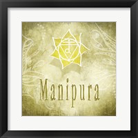 Chakras Yoga Manipura V3 Framed Print