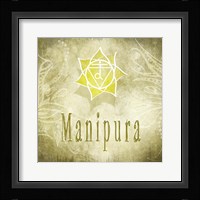 Chakras Yoga Manipura V4 Framed Print