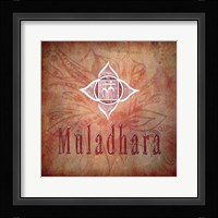 Chakras Yoga Muladhara V1 Framed Print