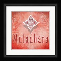 Chakras Yoga Muladhara V3 Framed Print