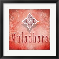 Chakras Yoga Muladhara V3 Framed Print