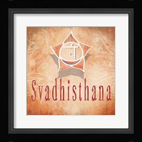Chakras Yoga Svadhisthana V3 Framed Print