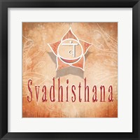 Chakras Yoga Svadhisthana V3 Framed Print