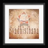 Chakras Yoga Svadhisthana V4 Framed Print