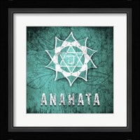 Chakras Yoga Symbol Anahata Framed Print