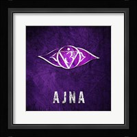 Chakras Yoga Symbol AJNA Framed Print
