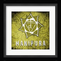 Chakras Yoga Symbol Manipura Framed Print