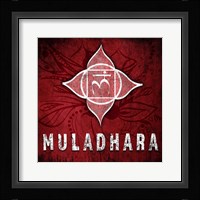 Chakras Yoga Symbol Muladhara Framed Print