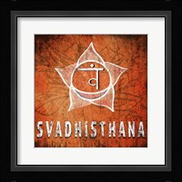 Chakras Yoga Symbol Svadhisthana Framed Print