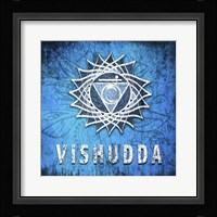 Chakras Yoga Symbol Vishudda Framed Print
