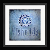 Chakras Yoga Vishudda V2 Framed Print