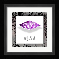 Chakras Yoga Framed AJNA V1 Fine Art Print