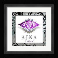 Chakras Yoga Framed AJNA V3 Framed Print