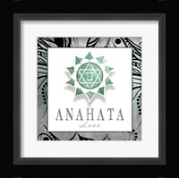 Chakras Yoga Framed Anahata V3 Framed Print