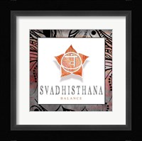 Chakras Yoga Framed Svadhisthana V2 Fine Art Print