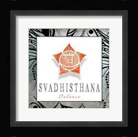 Chakras Yoga Framed Svadhisthana V3 Framed Print