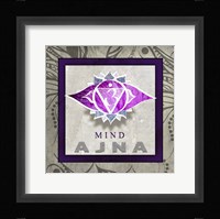 Chakras Yoga Tile AJNA V1 Framed Print