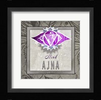 Chakras Yoga Tile AJNA V3 Framed Print