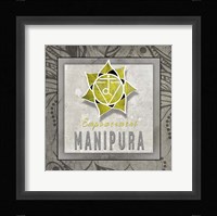 Chakras Yoga Tile Manipura V3 Framed Print