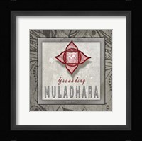 Chakras Yoga Tile Muladhara V3 Framed Print