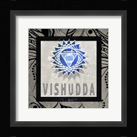 Chakras Yoga Tile Vishudda V2 Fine Art Print