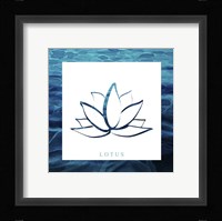 Yoga V1 Lotus Framed Print