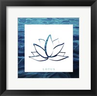 Yoga V1 Lotus Framed Print