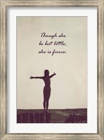 Though She Be But Little - Girl on a Fence Fine Art Print