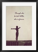 Though She Be But Little - Girl on a Fence Fine Art Print