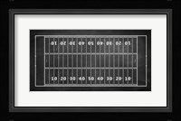 American Football Field Chalkboard Fine Art Print