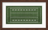 American Football Field Green Fine Art Print