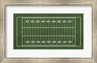 American Football Field Green Fine Art Print