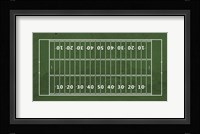 American Football Field Green Fine Art Print