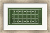 American Football Field Green Fine Art Print