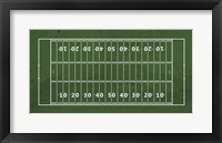 American Football Field Green Fine Art Print