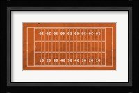 American Football Field Orange Fine Art Print