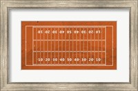 American Football Field Orange Fine Art Print