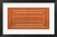 American Football Field Orange Fine Art Print