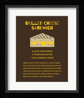 Grilled Cheese Sandwich Recipe Brown Fine Art Print