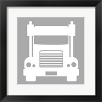 Front View Trucks Set I - Gray Fine Art Print