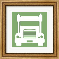 Front View Trucks Set II - Green Fine Art Print