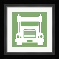 Front View Trucks Set II - Green Fine Art Print