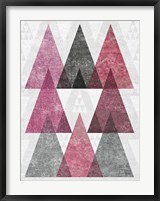 Mod Triangles IV Soft Pink Fine Art Print